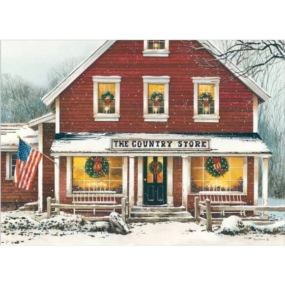 Crown Point Graphics The Country Store by John Rossini 1000 pc Jigsaw Puzzle - Picture 2 of 11